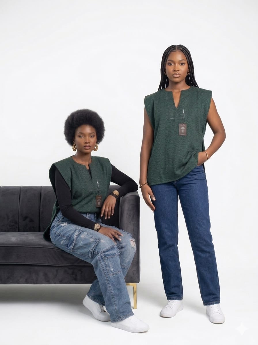 Gilet Sans Manches Violent – Collection Atelier Élégance