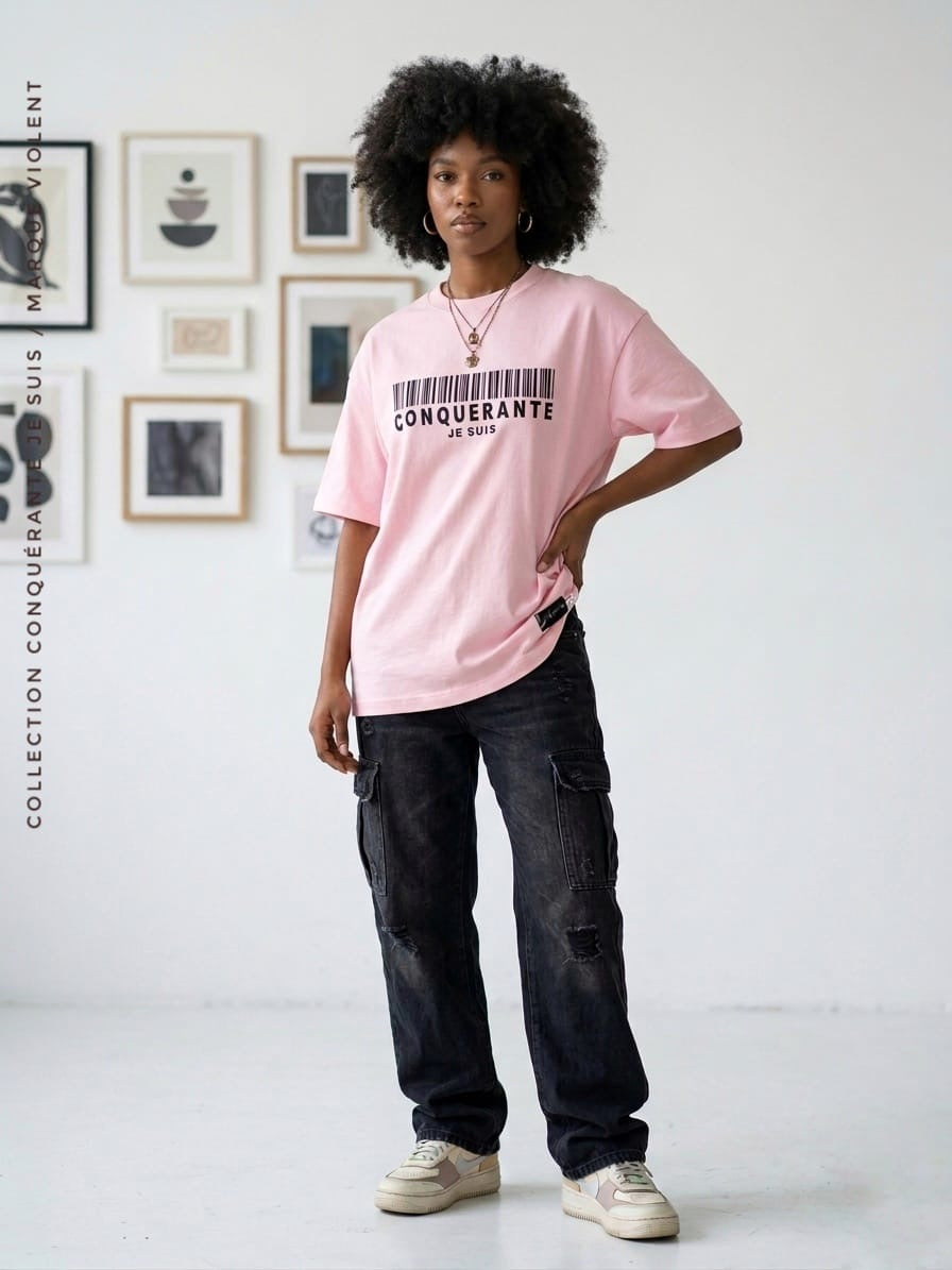 T-Shirt Oversize Violent – Atelier Élégance